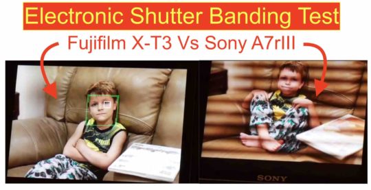 Fujifilm X-T3 против Sony A7rIII Banding Test