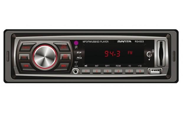 Manta RS4503   Фото: пресс-материалы   RS4503 Онтарио - современный автомобильный радиоприемник с фиксированной несъемной панелью
